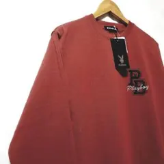 新品　PLAYBOY　ストリート系　メンズ　トレーナー　M　ワインレッド