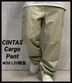 CINTAS シンタス カーゴパンツ カーキチノパン ワークW38 L33相当