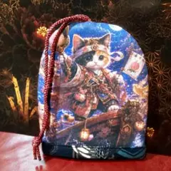 3836 ミニパネル生地 キーカバー 桃ニャ郎