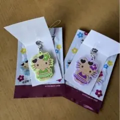 新品　サンリオ　日焼けキティ　ラバーストラップ