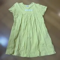 miki HOUSE 半袖ワンピース イエロー 110