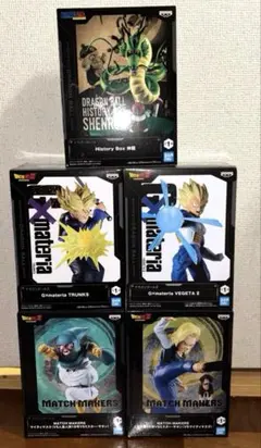 ドラゴンボール　フィギュア　ベジータ　神龍　18号 マイティマスク　5点