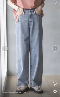 グローバルワーク goodデニムバギーパンツ GW524501MR