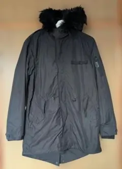 Schott ブラック モッズコート ダウン 美品✨ Schott ブラック モッズ ダウン コート