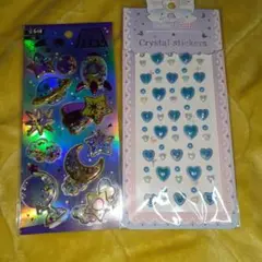 グリッターシャカシャカシールとデコシール