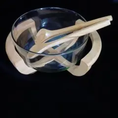 美品♡サラダがメインになる器♡サラダボウル 盛り皿 フルーツ鉢 木製 