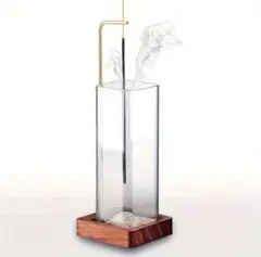 お香立て お香スタンド お香バーナー お香ホルダー ガラス筒 リラクゼーション