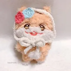 ANITEEZ miniplush もこもこヘッドドレス(小花×ピンク&水色)