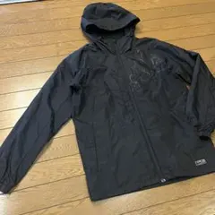 PERFORMANCE GEARフード付き黒 ジップアップナイロンジャケット