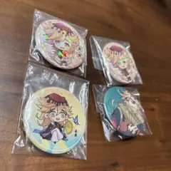 鬼滅の刃　童磨缶バッジ 4個セット