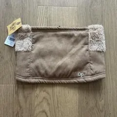 【未使用品】OP コーデュロイ×ボア ネックウォーマー ベージュ