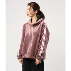 SPIGA ベロア裏シャギー袖ラインパーカー FREEサイズのサムネイル