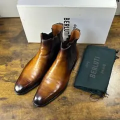 新品廃盤64万円 Berluti ピエール サイドジップブーツ 6.5 オルガ期