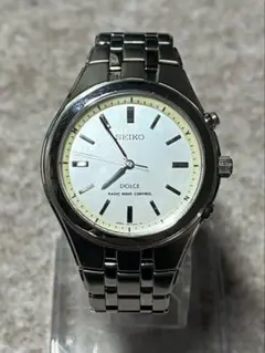 SEIKO DOLCE 5B21-0AC0 電波時計 ジャンク 純正ベルト