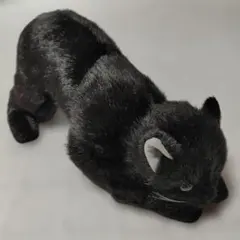 希少 80年代 ビンテージ 日本製 童心 黒猫 ぬいぐるみ レトロ 昭和