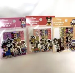 【新品】 松本セイジ　ディズニー　ホログラムステッカー　 3枚　ミッキーマウス