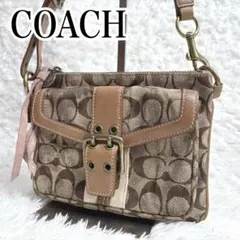 希少 COACH ミニワンショルダー バッグ 肩掛け y2k ダメージ加工仕上げ