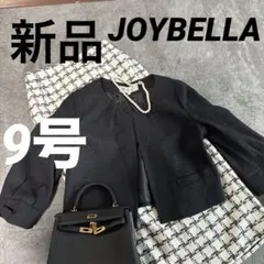 【新品タグ付き】9号、Mフォーマルノーカラーツイードジャケット、卒業入学、オケー