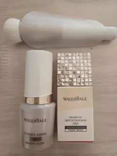 MAQUILLAGE白玉ファンデ&ベース★ブラシ付
