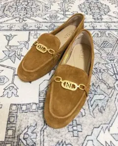 LAUREN RALPH LAUREN ローファー スエード ブラウン 24