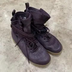 Nike Air Force 1 ハイカット スニーカー ワインレッド