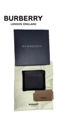 BURBERRY ブラック 二つ折り財布