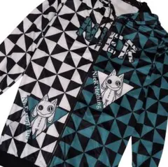 NieR clothing　 パーカー 　フロントジップ　幾何学模様free