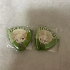 AKIHIKO KAJI 緑色バッジ2個セット