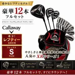 キャロウェイ XR16 セット 12本 FLEX S キャディバッグ付 レフティ キャロウェイ XR16 セット 12本 FLEX S キャディバッグ付 レフティ