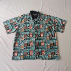 古着　pellepelle　半袖シャツ　柄シャツ　総柄　ビックサイズ　90sのサムネイル