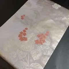 名古屋帯 紫陽花 塩瀬 ピンク色 正絹 - メルカリ