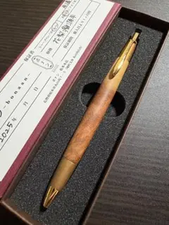 未使用] 野原工芸 本花梨瘤 シャーペン [工房楔 こぶた工房 ボナンペン