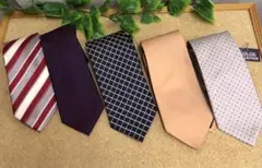 ビジネスシーンで活躍！ネクタイ5本セット