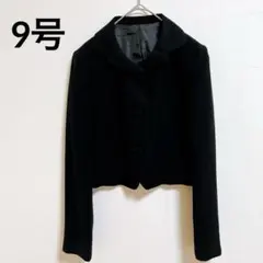 極美品✨テーラードジャケット 【9号】 ブラック フォーマル ショート丈 礼服