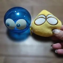 ぷよぷよ ぬいぐるみポーチ、プラスチックケース 黄色 青色
