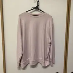 ピンク クルーネック トレーナー