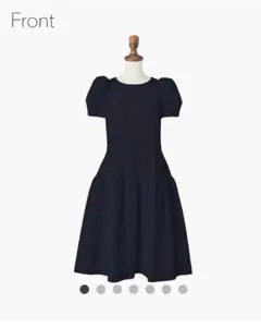 新品★フォクシーワンピースCocoon Sleeve Dress Navy 40