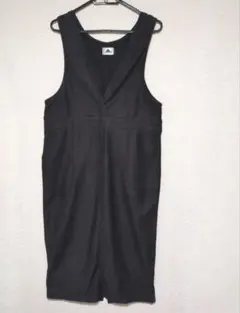 AB-東京 ブラック サロペット Vネック　ジャンバースカート