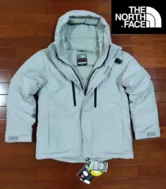★新品★正規品★ノースフェイス★ダウンジャケット★ライトグレー★メンズ★L★