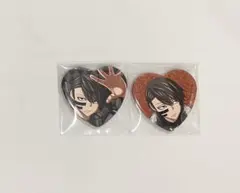 桃源暗鬼 無陀野無人 イラスト缶バッジ ハート キャラウムカフェ