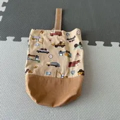 入園入学準備　車柄　上履き入れ　シューズバック　ハンドメイド品