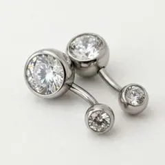 へそピアス ボディピアス 2個セット