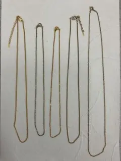 20.425【ネックレス　5本セット】チェーン