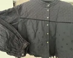 BEAMS 黒 レースブラウスのサムネイル