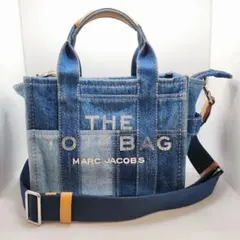 【MARC JACOBS】2WAYハンドバッグ デニムxレザーブルー