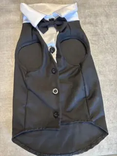 犬用タキシードスタイル服 黒のサムネイル