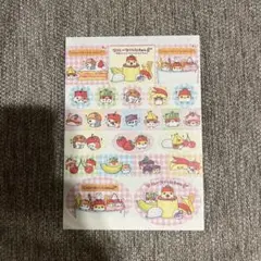 平成レトロ　クーリアメモ帳付属シールのみ　フルーツハムちゃんず　ハムスター