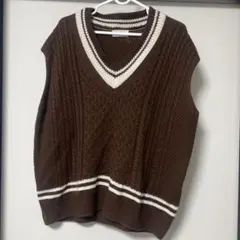韓国 ニットベスト レディース フリーサイズ