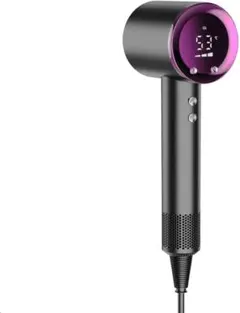 ドライヤー 大風量 速乾 高濃度マイナスイオン 温度 風速表示 ヘアドライヤ 黒