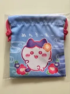 シーサーのおみやげやさん ミニ巾着 めんそ〜れ〜　ハチワレ